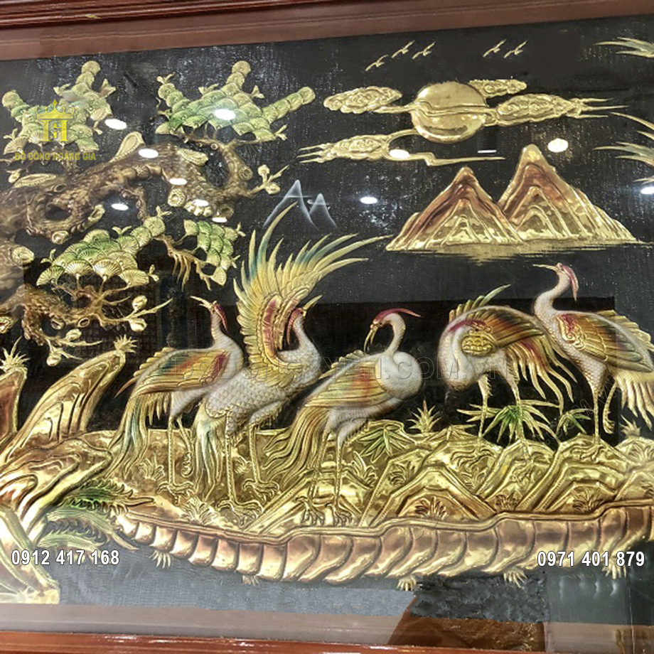 Ngo&agrave;i mang &yacute; nghĩa tượng trưng cho tuổi thọ, kiến thức s&aacute;ng suốt, s&acirc;u rộng, tranh c&ograve;n mang &yacute; nghĩa cầu ch&uacute;c cho gia chủ c&oacute; cuộc sống ấm no, hạnh ph&uacute;c, t&agrave;i lộc dồi d&agrave;o